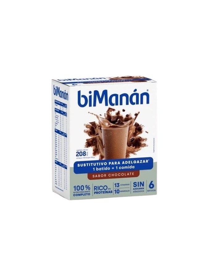 Bimanán beSLIM Milkshakes Chocolate Flavor 6 units