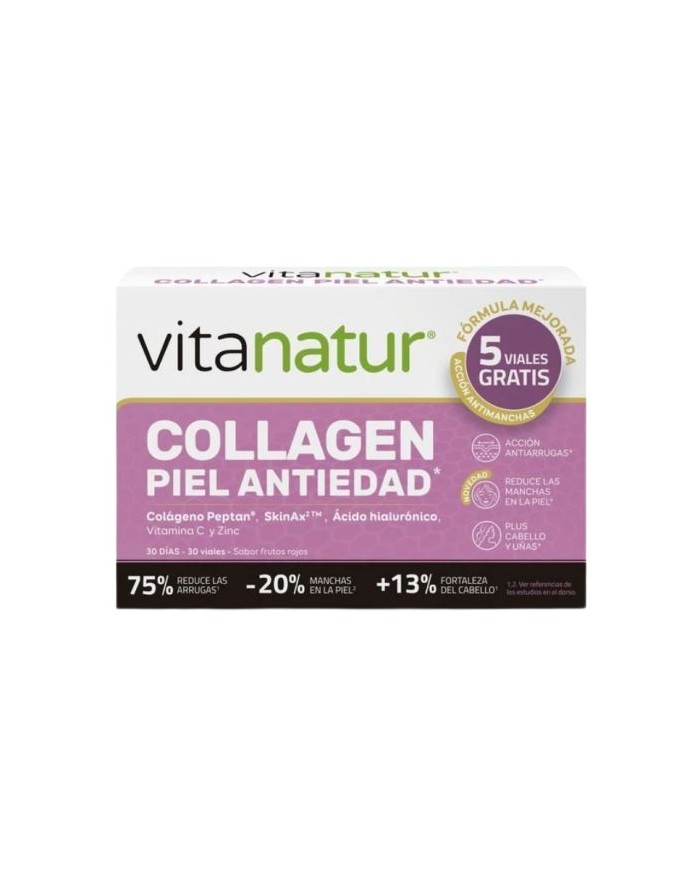 Vitanatur Collagen Anti-Aging Skin Red Fruit Flavor 30 Vials