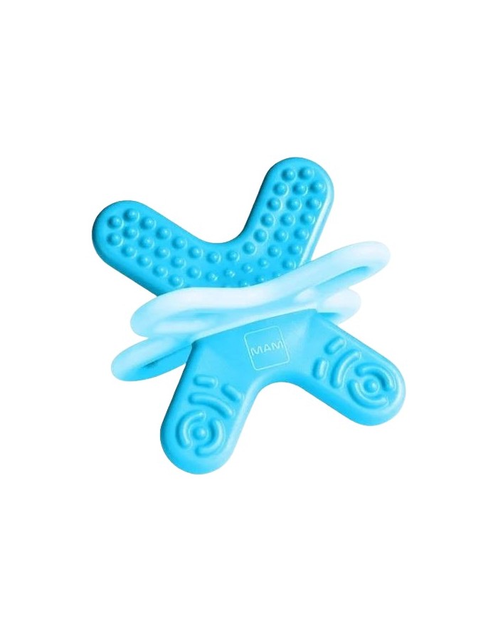 Mam Mini Bite & Relax Phase 2 Teether Blue with Clip