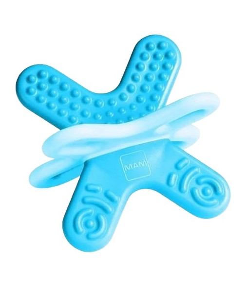 Mam Mini Bite & Relax Phase 2 Teether Blue with Clip