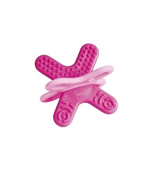 Mam Mini Bite & Relax Phase 2 Pink Teether with Clip