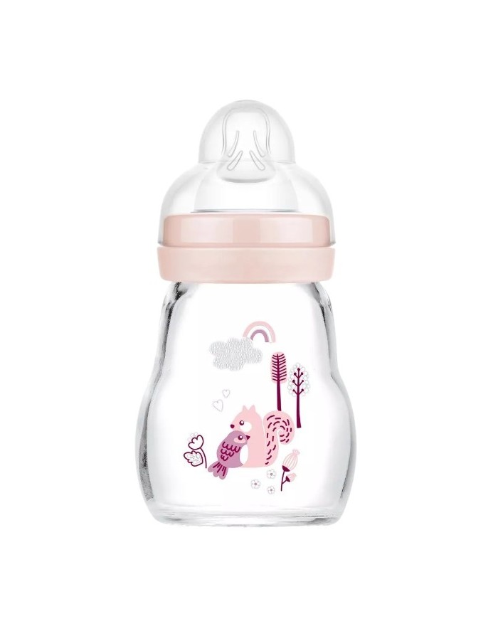 Mam Biberon Cristal Feel Good Rosa +0 Meses 170 ml