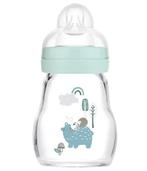 Mam Glass Bottle Feel Good Blue +0 Months 170 ml