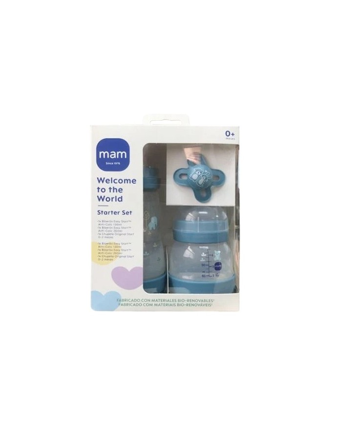 Mam Anti-Colic Bottle Starter Set Blue +0 Months