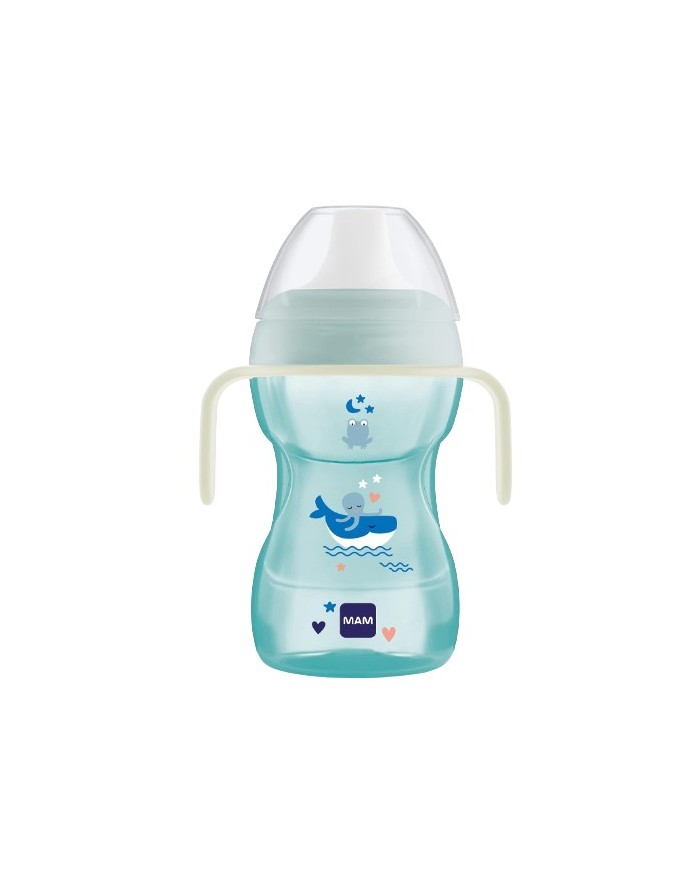 Mam Vaso con Boquilla Dura Fun To Drink Cup Azul +8 Meses 270 ml