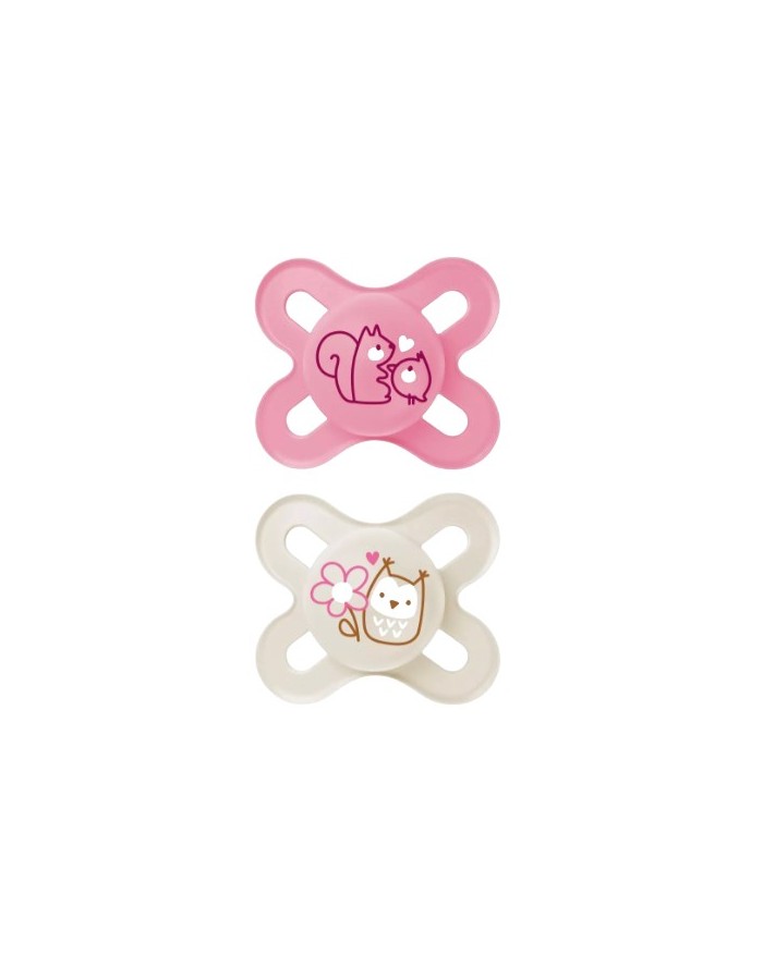 Mam Silicone Pacifier Start Pure Pink +0 Months 2 Units