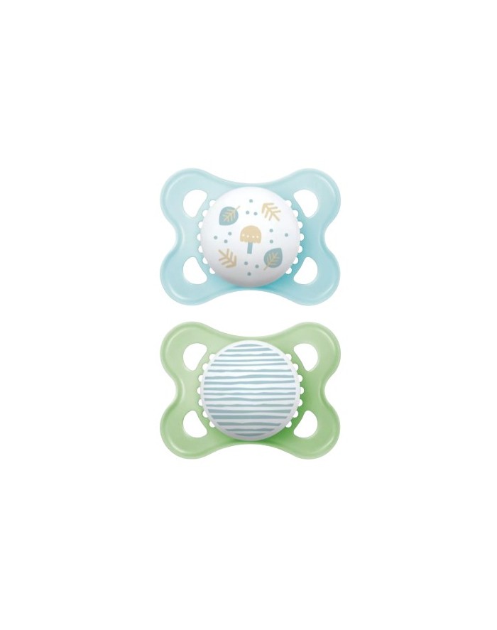 Mam Original Silicone Pacifier Blue S157 2-6 Months 2 Units