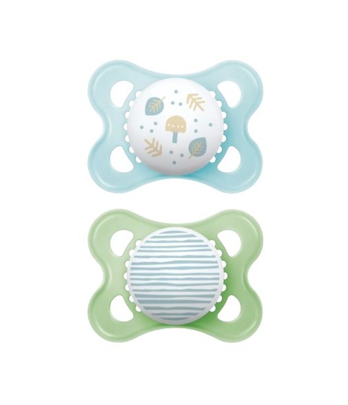 Mam Original Silicone Pacifier Blue S157 2-6 Months 2 Units