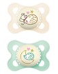 Mam Original Pure Nigt Silicone Pacifier 2-6 Months 2 Units