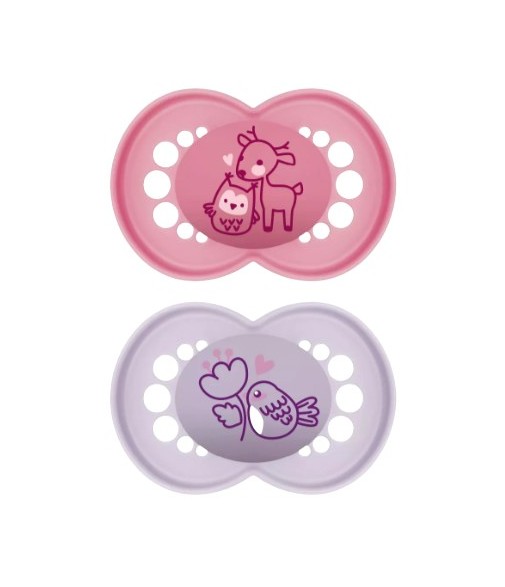 Mam Chupete Silicona Original Pure +6 Meses 2 Unidades