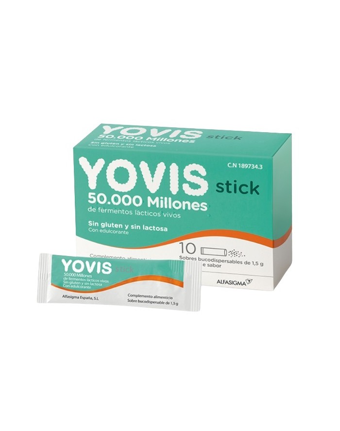 Yovis Sticks 10 Unidades Bucodispersables