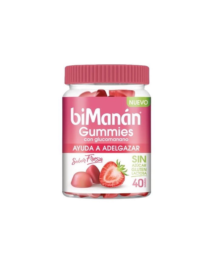 BiManán Glucomannan 40 Gummies Strawberry Flavor