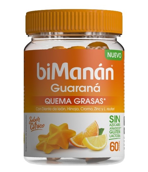 BiManán Guarana Fat Burner 60 Gummies
