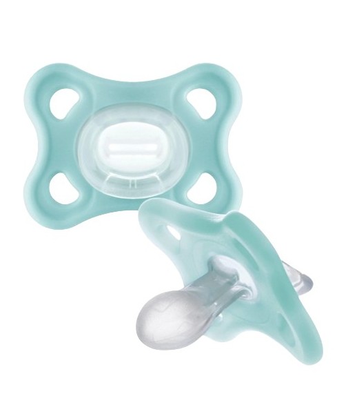 Mam Chupete Silicona Comfort Color Verde 3-12 Meses 2 Unidades
