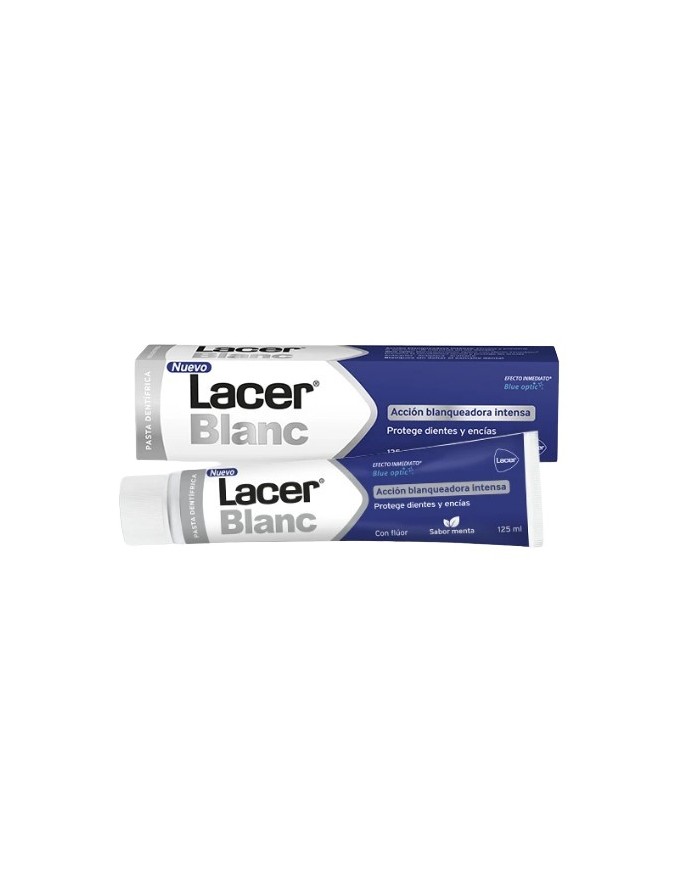 Lacer Blanc Plus Pasta Dentífrica Blanqueadora Con Flúor  Uso Diario Sabor  Menta 125ml