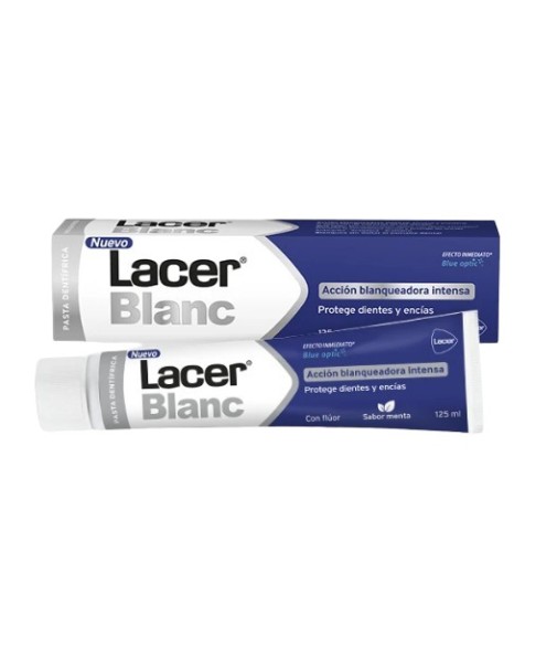 Lacer Blanc Plus Pasta Dentífrica Blanqueadora Con Flúor  Uso Diario Sabor  Menta 125ml