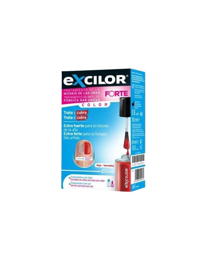 Excilor Forte Mycosis Treatment Red Color 30 ml + Cosmetic Enamel 8 ml