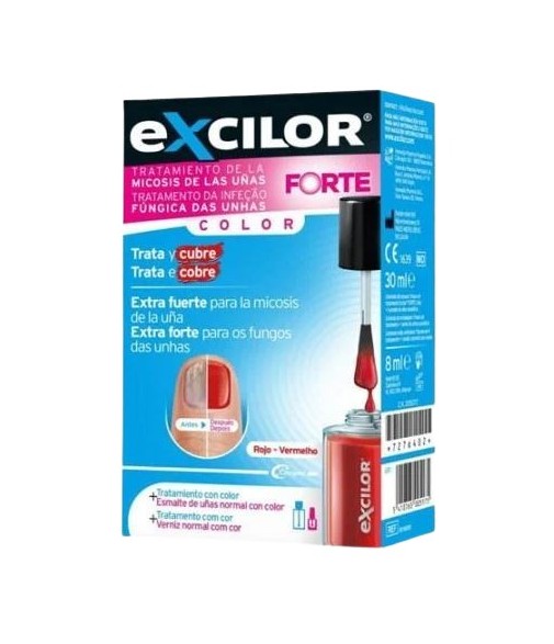 Excilor Forte Mycosis Treatment Red Color 30 ml + Cosmetic Enamel 8 ml