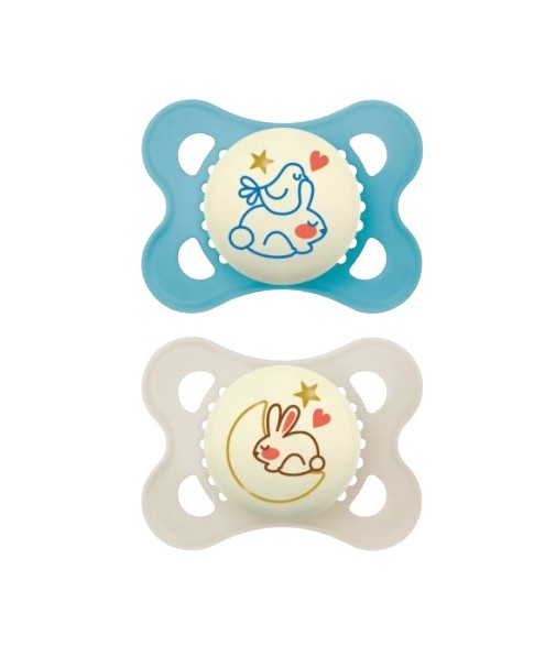 Mam Original Silicone Pacifier Pure Night 2-6 Months 2 Units