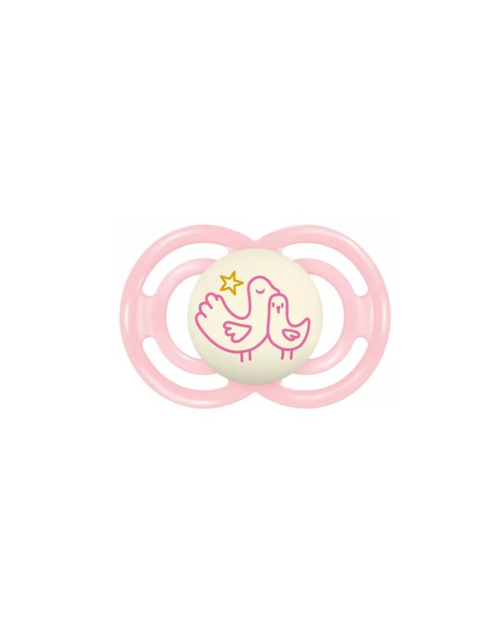 Mam Chupete Silicona Perfect Night Rosa +6 Meses