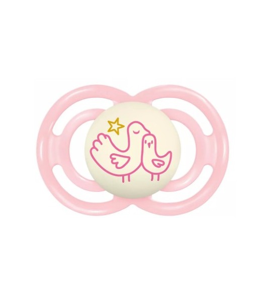 Mam Chupete Silicona Perfect Night Rosa +6 Meses