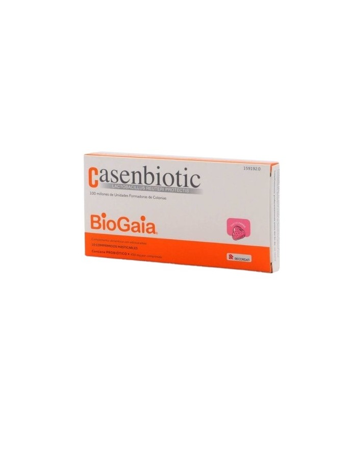 Casenbiotic 10 Chewable Tablets 450mg Strawberry Flavor