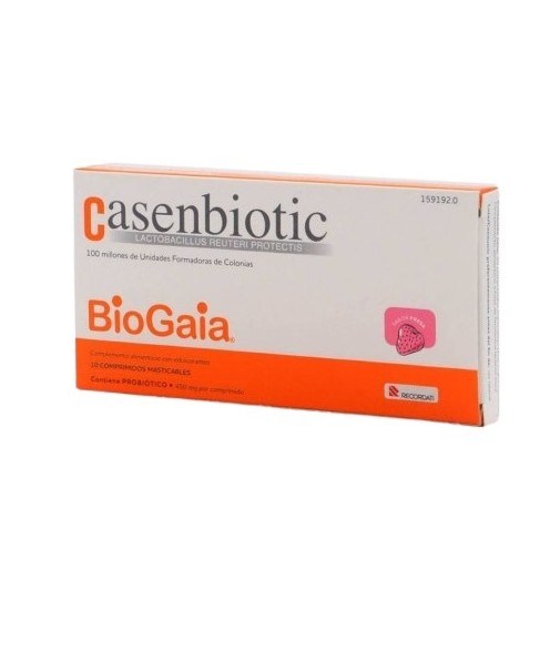 Casenbiotic 10 Chewable Tablets 450mg Strawberry Flavor