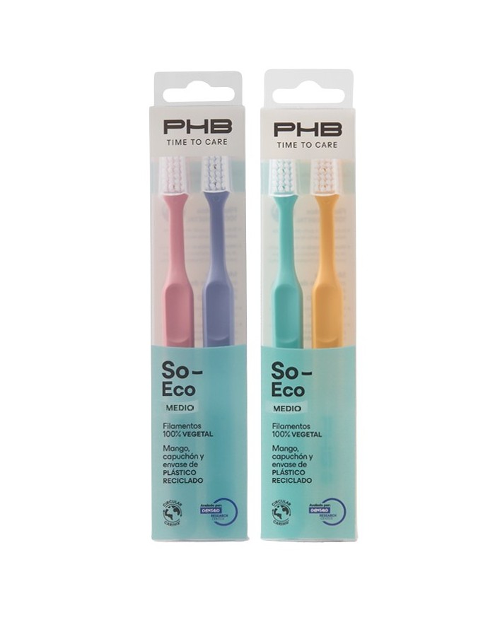 PHB So-Eco Medium Toothbrush Double Pack