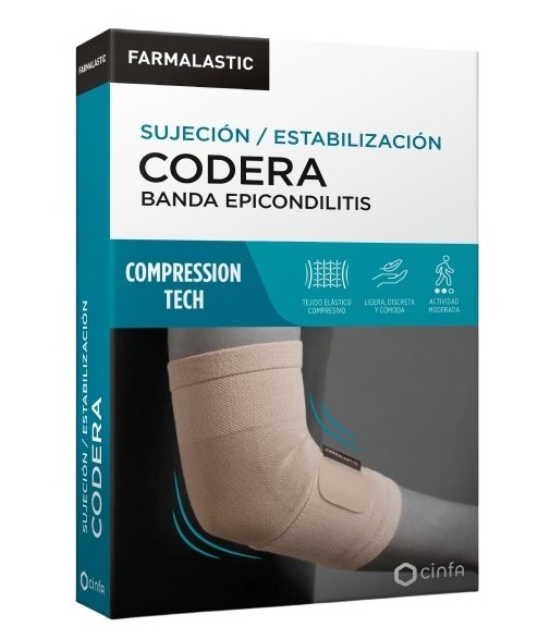 Farmalastic Elbow Support with Band for Epicondylitis Large Size