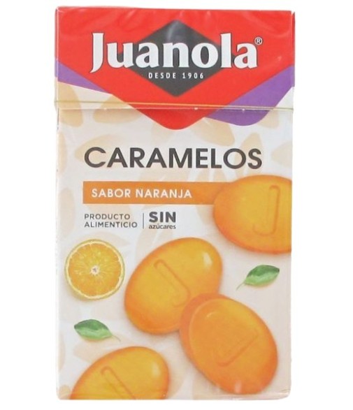 Juanola Caramelos Sabor Naranja sin Azúcar 50g