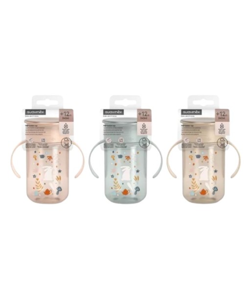 Suavinex Selection Taza de Entrenamiento con Disco Antiderrame 360 +12 Meses 340 ml