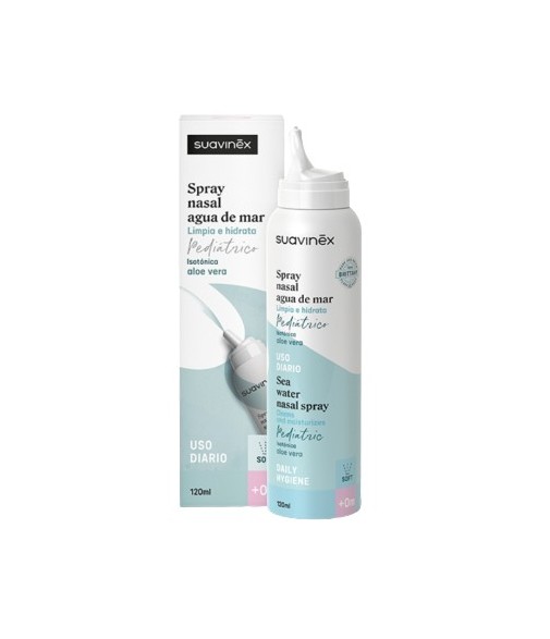 Suavinex Nasal Spray Isotonic Sea Water with Aloe Vera +0 Months 120 ml