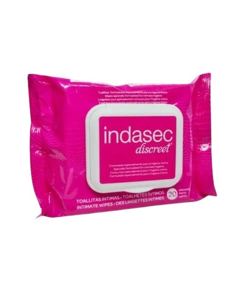 Indasec Discreet Intimate Wipes 20 Units
