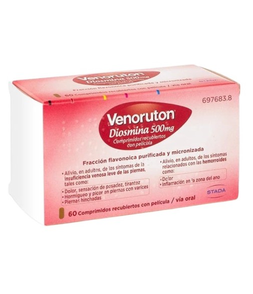 Venoruton Diosmin 500 mg 60 Tablets