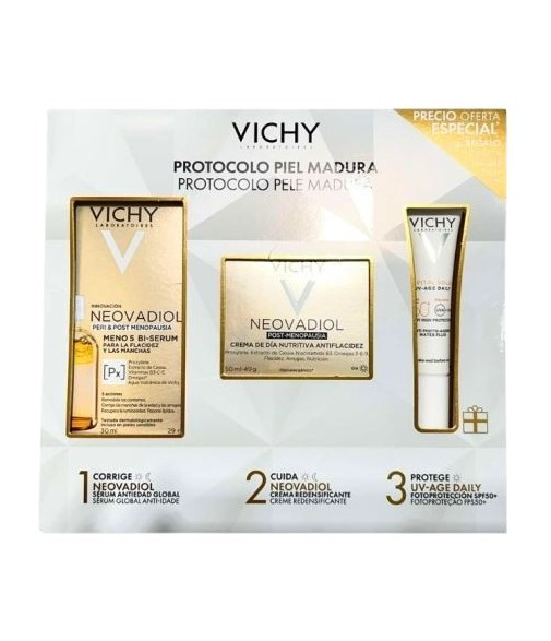 Vichy Neovadiol Anti-Aging Serum 30 ml + Redensifying Cream 50 ml + Gift
