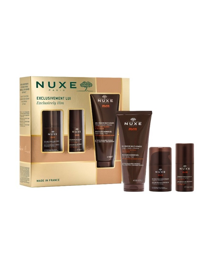 Nuxe Cofre Men Gel Multi-Fonctions Hydratant 50 ml + Desodorant 50 ml + Gel Douche 200 ml