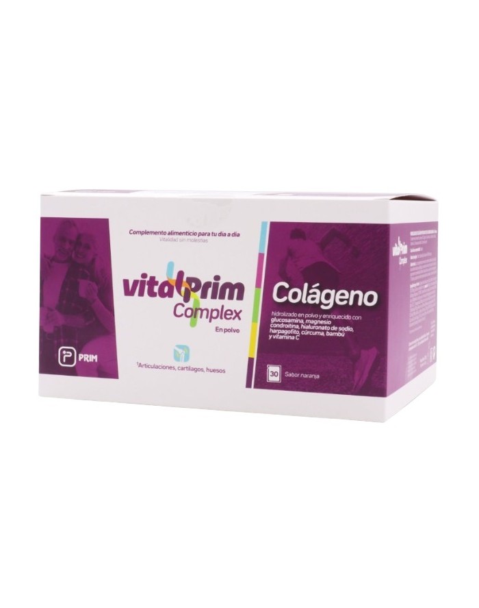 VitalPrim Complex Colágeno en Polvo 30 Sobres Sabor Naranja
