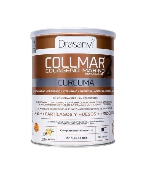 Collmar Hydrolyzed Marine Collagen + Magnesium + Hyaluronic Acid + Turmeric 300 gr