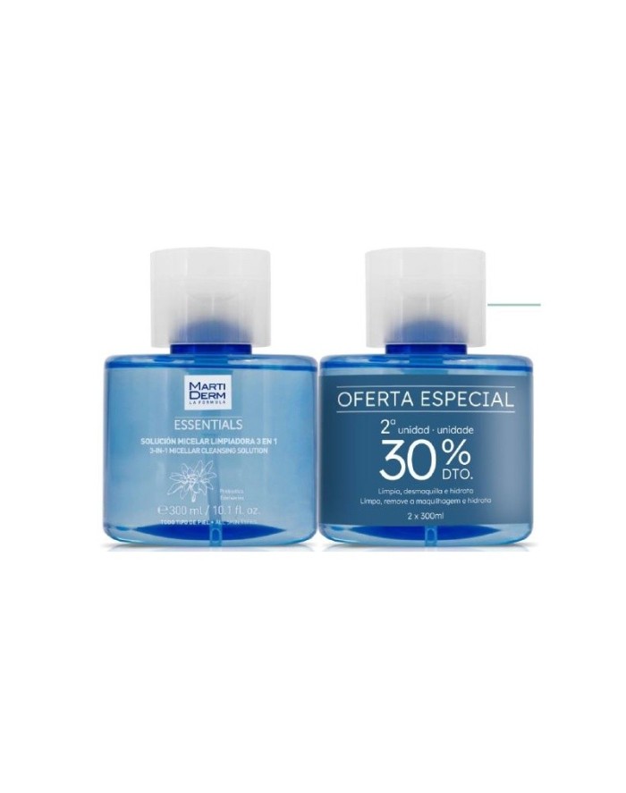 Martiderm Essentials Solución Micelar Limpiadora 2x300 ml