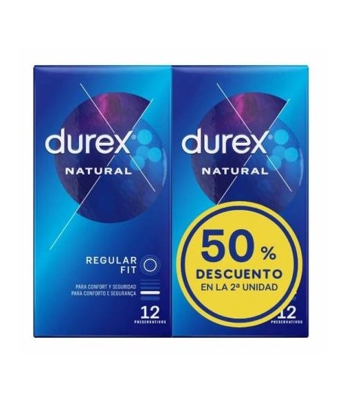 Durex preservativos Duplo 50% dto. 2ª unidad Natural Plus