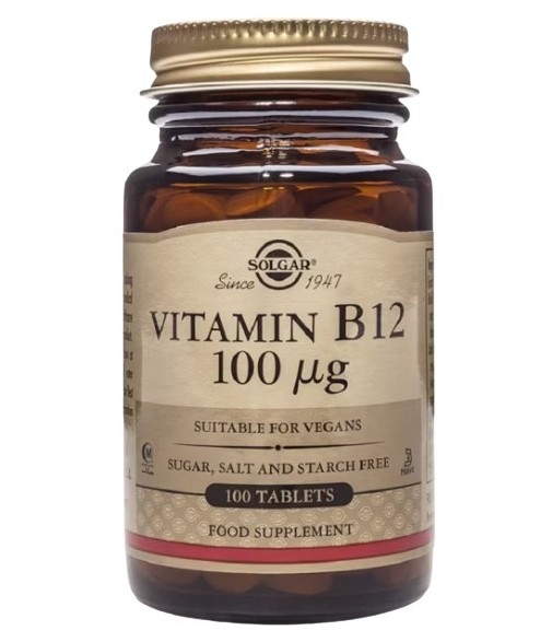 Solgar Vitamina B12 100 μg 100 comprimidos