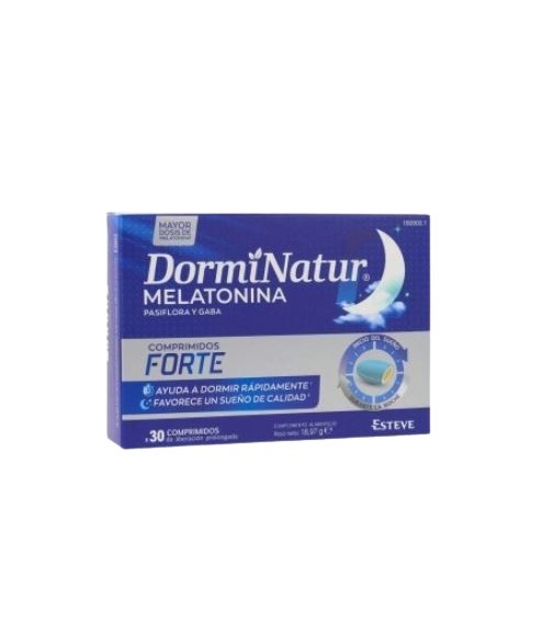 DormiNatur Melatonin Passionflower and GABA Sleep Regulation 30 Extended Release Tablets