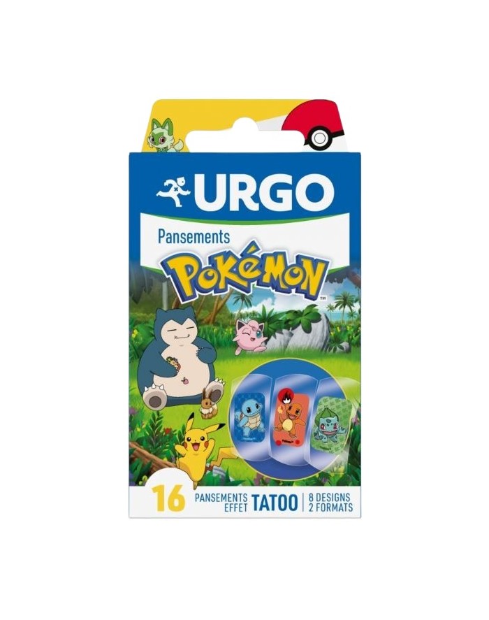 Urgo Tira Pokémon Tatoo Infa 2T 16  Unidades