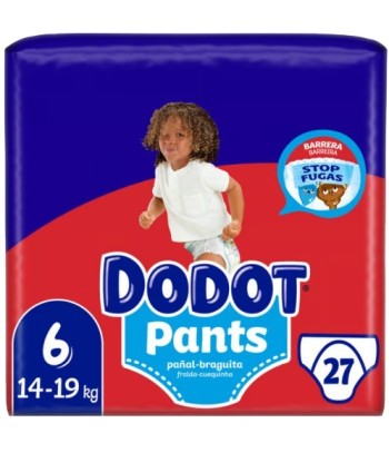 Pañal Dodot Pants T6 +15 kg 27 uds