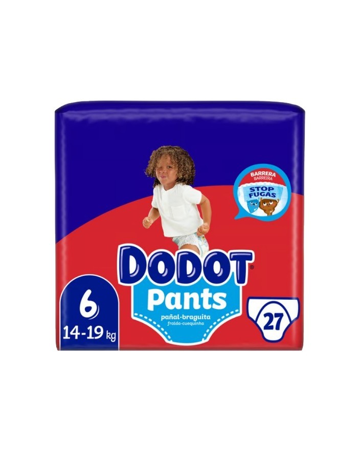 Pañal Dodot Pants T6 +15 kg 27 uds