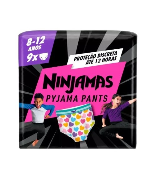 Pañal Dodot Ninjamas Corazon 8-12 años 9 uds