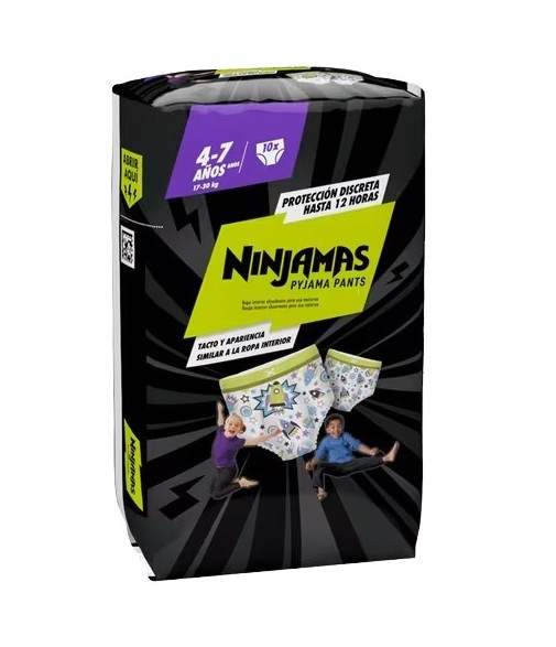 Pañal Dodot Ninjamas Cohete 4-7 años 10 uds