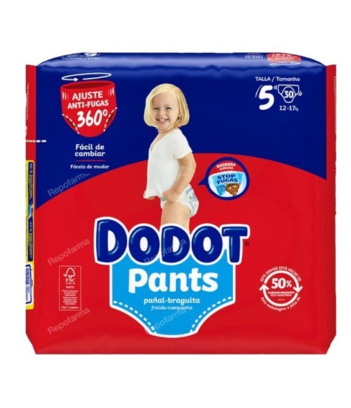 Pañal Dodot Pants T5 12-17 kg 30 uds