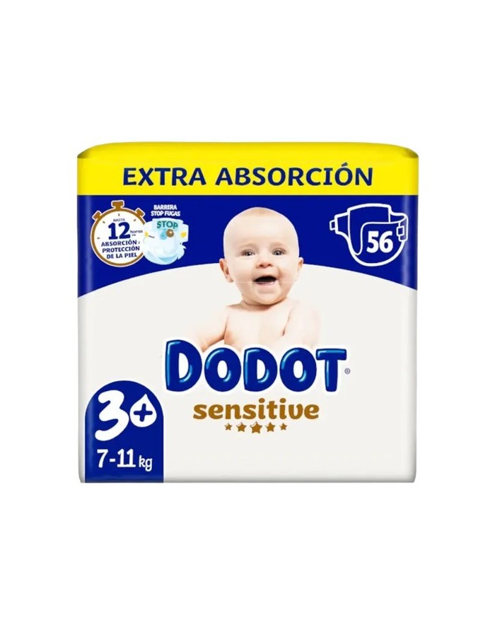 Dodot Sensitive T3 Diaper 56 units