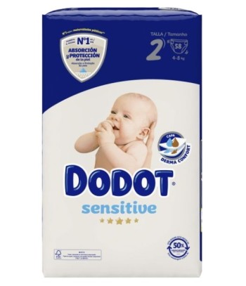 Dodot Sensitive Diaper T2 58 units